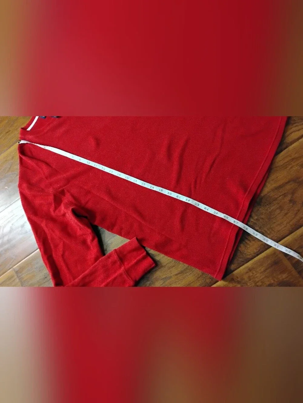 Polo Ralph Lauren Red Long Sleeve Waffle
